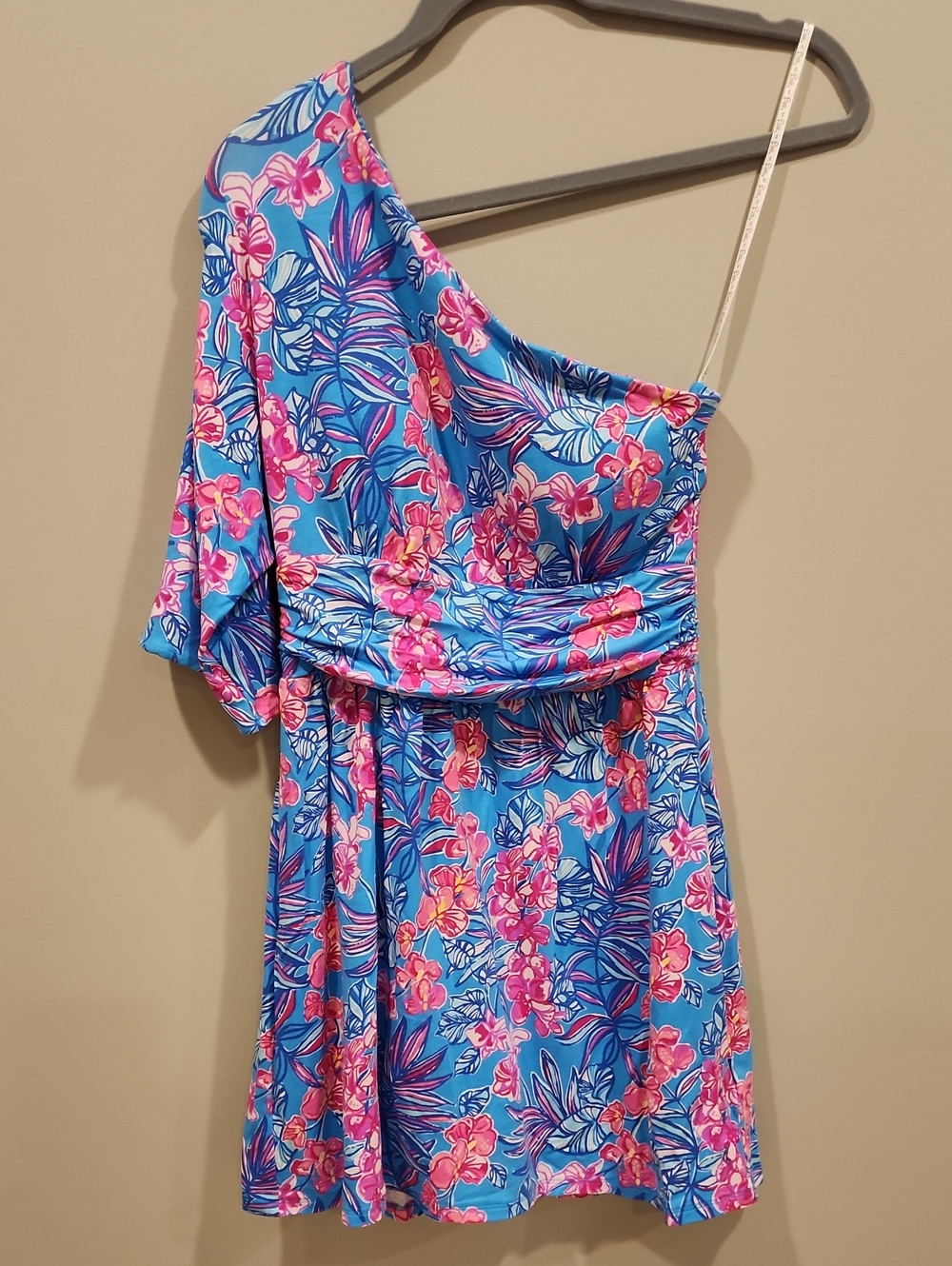 Lilly Pulitzer Blue One-Shoulder Skort, Size 2